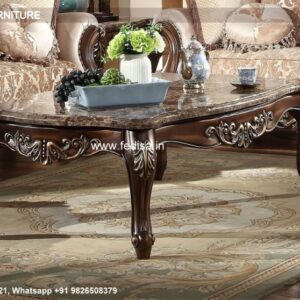 Drum Coffee Table, Round Glass Top Coffee Table Coffee & Center Table Online
