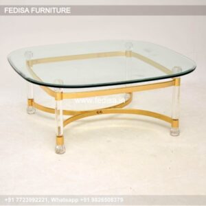 Round Glass Coffee Table, Listerby Coffee Table Coffee & Center Table Online
