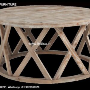 Round Wood Coffee Table, Coffee Table With Mini Fridge Coffee & Center Table Online