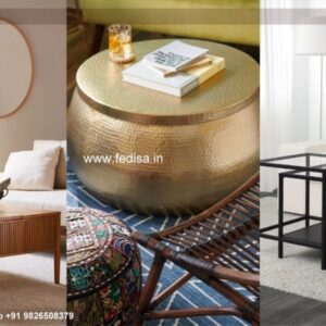 Round Wood Coffee Table, Tessellated Stone Coffee Table Coffee & Center Table Online