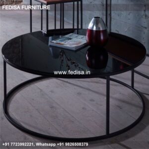 Drum Coffee Table, Limestone Coffee Table Coffee & Center Table Online
