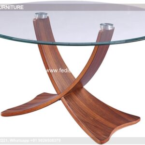 Round Glass Coffee Table, Slatted Coffee Table Coffee & Center Table Online