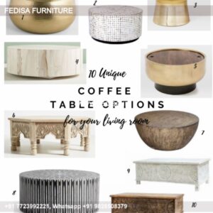 Round Wood Coffee Table, Square Center Table Coffee & Center Table Online