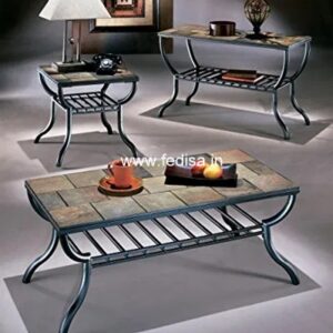 Industrial Coffee Table, Oak Side Tables For Living Room Coffee & Center Table Online