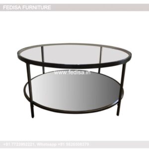 Industrial Coffee Table, Low Glass Coffee Table Coffee & Center Table Online