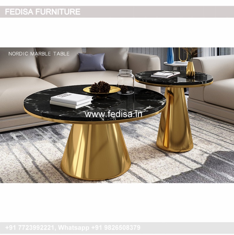 Round Glass Coffee Table, Abyss Table Coffee & Center Table Online