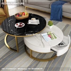 Glass Side Table, Spool Coffee Table Coffee & Center Table Online