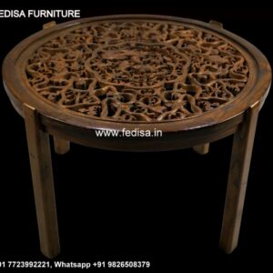 Round Wood Coffee Table, Raisable Coffee Table Coffee & Center Table Online