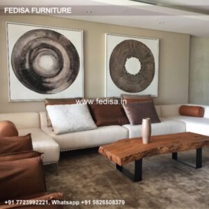 Round Wood Coffee Table, Blue Ottoman Coffee Table Coffee & Center Table Online