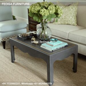 Glass Side Table, Black Stone Coffee Table Coffee & Center Table Online