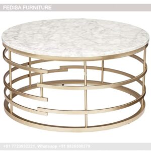 Drum Coffee Table, Rattan Coffee Table Rectangle Coffee & Center Table Online