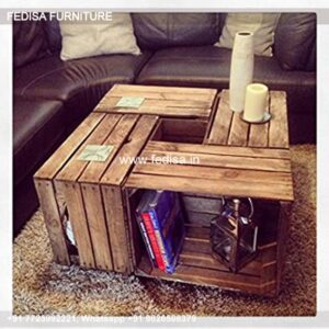 Round Wood Coffee Table, Glass Side Tables Living Room Coffee & Center Table Online