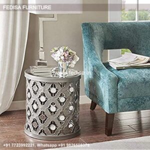 Industrial Coffee Table, Hand Carved Coffee Table Coffee & Center Table Online