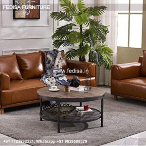 Drum Coffee Table, Derevo Coffee Table Coffee & Center Table Online