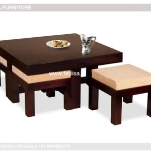 Glass Top Coffee Table, Wood Drum Coffee Table Coffee & Center Table Online