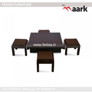 Round Coffee Table With Storage, Rustic Oak Coffee Table Coffee & Center Table Online