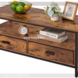 Walnut Coffee Table, White And Wood Coffee Table Coffee & Center Table Online