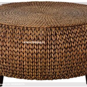 Round Coffee Table With Storage, Crushed Diamond Coffee Table Coffee & Center Table Online