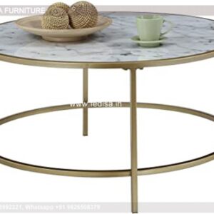 Glass Top Coffee Table, Round Glass Side Table Coffee & Center Table Online