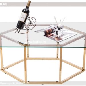 Round Coffee Table With Storage, Industrial Style Coffee Table Coffee & Center Table Online