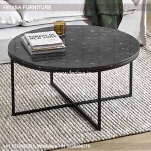 Walnut Coffee Table, Marble And Wood Coffee Table Coffee & Center Table Online