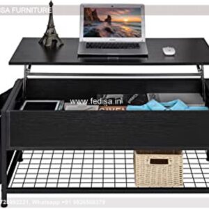 Mirrored Coffee Table, Coffee Table With Hidden Storage Coffee & Center Table Online