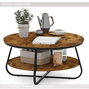 Unique Coffee Tables, Round Mango Wood Coffee Table Coffee & Center Table Online
