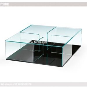 Mirrored Coffee Table, Brass And Glass Side Table Coffee & Center Table Online