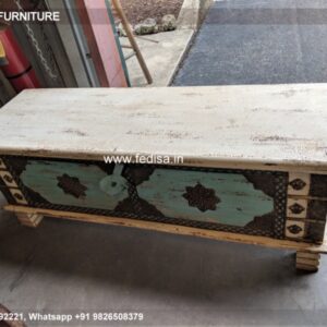 Round Coffee Table With Storage, Hammered Drum Coffee Table Coffee & Center Table Online