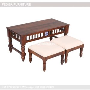 Marble Top Coffee Table, Round Wood Coffee Table With Storage Coffee & Center Table Online