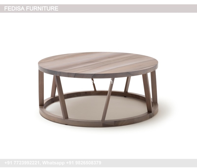 Walnut Coffee Table, Ottoman Side Table Coffee & Center Table Online