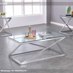 Mirrored Coffee Table, Drum Style Coffee Table Coffee & Center Table Online