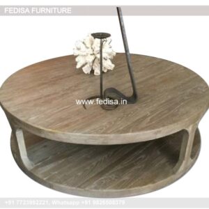Round Coffee Table With Storage, Artiss Coffee Table Coffee & Center Table Online