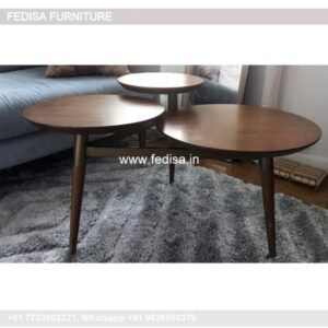Small Round Coffee Table, 3 Piece Table Set Living Room Coffee & Center Table Online