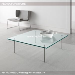 Glass Top Coffee Table, Wood Trunk Table Coffee & Center Table Online