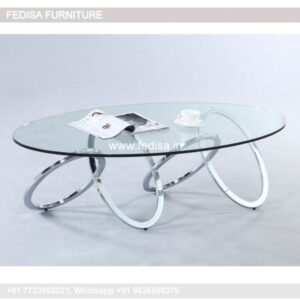 Small Round Coffee Table, Crushed Glass Coffee Table Coffee & Center Table Online