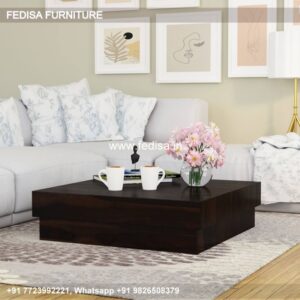 Glass Top Coffee Table, Round Center Table For Living Room Coffee & Center Table Online