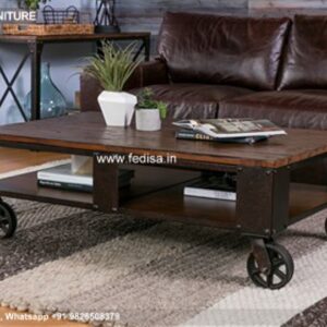 Vintage Coffee Table, Wood And Metal Coffee Table Buy Latest Designer Coffee Table