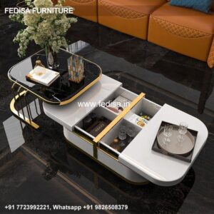 Stone Coffee Table, Black Marble Side Table Buy Latest Designer Coffee Table