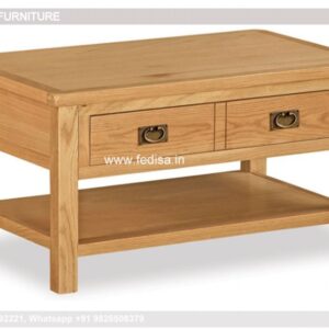 Solid Wood Coffee Table, Round Leather Ottoman Coffee Table Buy Latest Designer Coffee Table