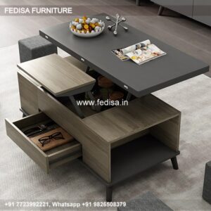 Coffee Table With Stools, Round Wood Drum Coffee Table Buy Latest Designer Coffee Table